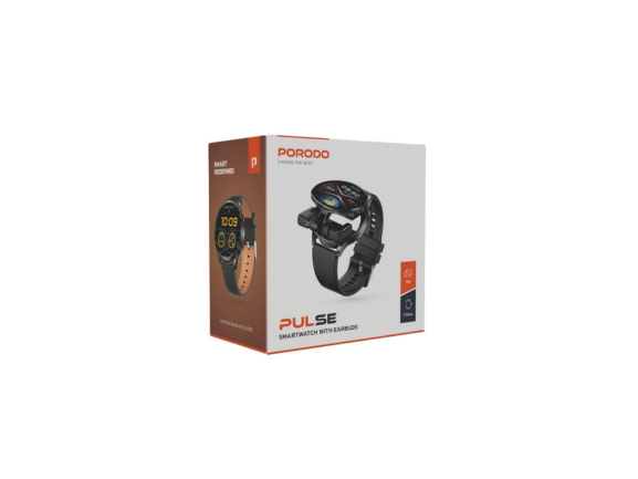 Porodo Pulse Smartwatch With Earbuds Porodo Pulse Smartwatch With Earbuds